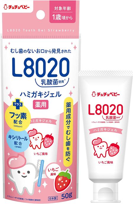 JEX ChuChu Baby L8020 Lactic Acid Bacteria Toothpaste Gel Strawberry Flavor 50g