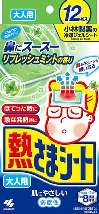 小林製藥成人退燒貼片 薄荷味 12片 溫和不傷膚 弱酸性
