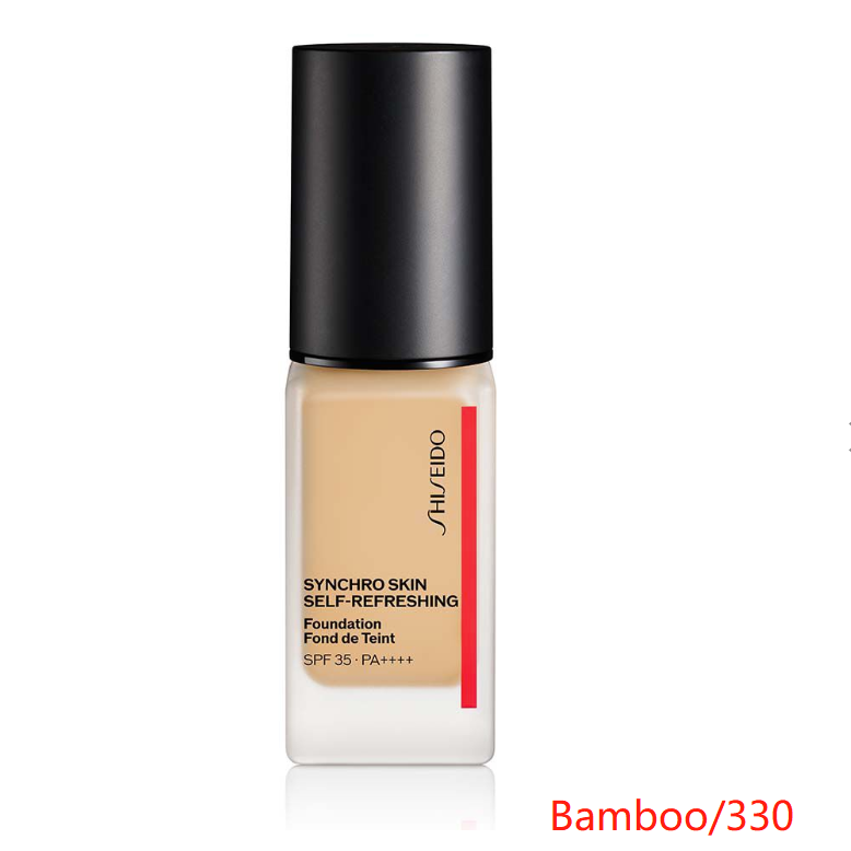 Shiseido Makeup Synchin同步自我新鲜新鲜溶液粉底SPF35 / PA ++++ /身体 / 330 Bamboo / 30ml / Unscented