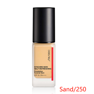 Shiseido 메이크업 Synchops 스킨 셀프 신선한 신선한 신선한 Reshing Foundation SPF35 / PA ++++ / BODY / 250 SAND / 30ML / Unscented Unscented