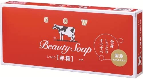牛乳香皂公斤社 cowbrand_akabako 牛奶肥皂牛品牌紅色盒90g x 6件