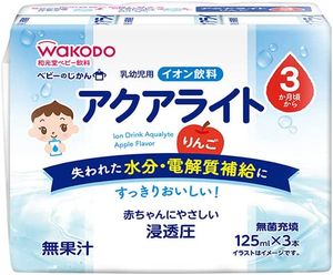 Asahi Group Foods Wakudo嬰兒Jikan Aqualite Apple（125毫升紙包X 3P）