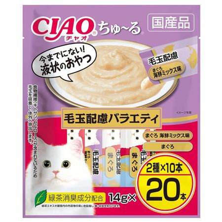 CIAO Churu Hairball Friendly Variety 14g x 20 sticks