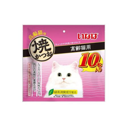 CIAO Grilled Bonito for Senior Cats, Pack of 10