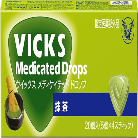 Vicks Medicated Drops Matcha 20 pieces Taisho