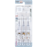 스케이터 모푸샌드 투명 칫솔 TBCR6T 3개입 세트