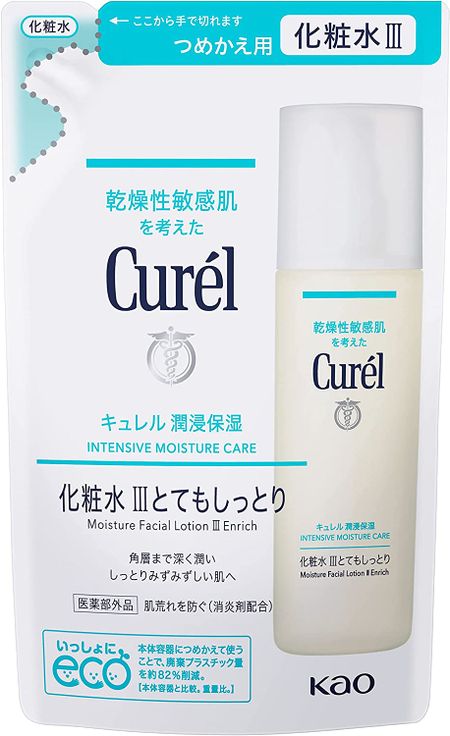 카오 큐렐 보습 화장수 III 매우 촉촉 리필용 130ml
