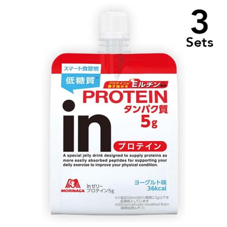 【3個セット】inゼリー プロテイン5g 180g