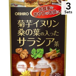 [Set of 3] Orihiro Jerusalem Artichoke Inulin and Mulberry Leaf Salacia Tea 2g x 20 sachets