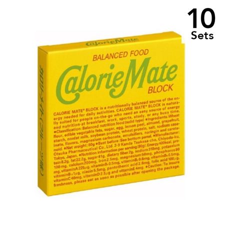 [Set of 10] CalorieMate Block Type Fruit Flavor 4 Pieces