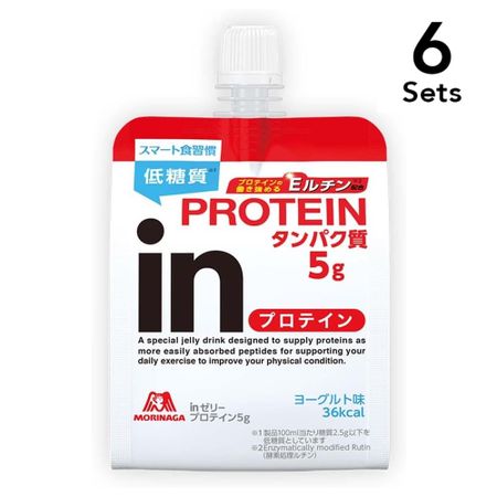 【6個セット】inゼリー プロテイン5g 180g