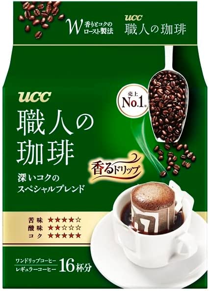 UCC上島珈琲 職人珈琲 UCC工匠的咖啡深色特殊混合16袋