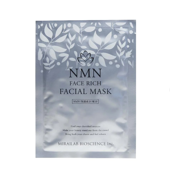 Mirai Lab NMN Face Rich Facial Mask NMN Contains 20ml x 4 sheets