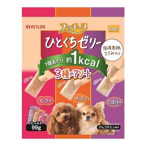 Puccine Ichikichi Jelly 3 kinds of assortment 99g containing Japanese young chicken scissors