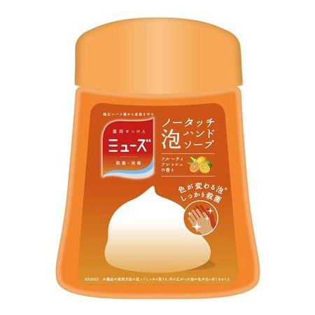 Muse No Touch Foam Hand Soap, Fruity Fresh Scent, 250mL (Refill Bottle)