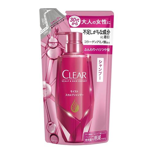 unilever CLEAR（清揚）保濕頭皮洗髮精 300g（補充包）