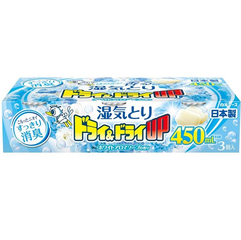 干并干燥的白色香气肥皂450ml