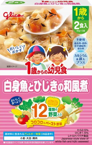 固力果glico 來自1歲的嬰兒食品&lt;白魚和Hijiki日本風格煮沸&gt;