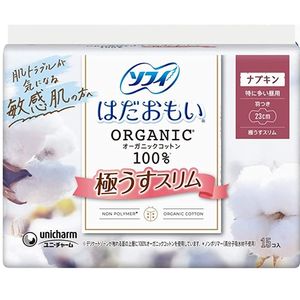 Sophie 有機棉超薄日間使用超重壓縮，含 230 根羽毛