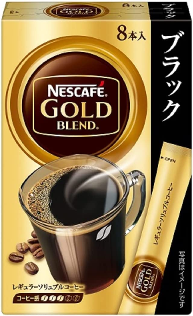 Nestle NESCAFE 雀巢Nescafe金色混合棒黑色8件