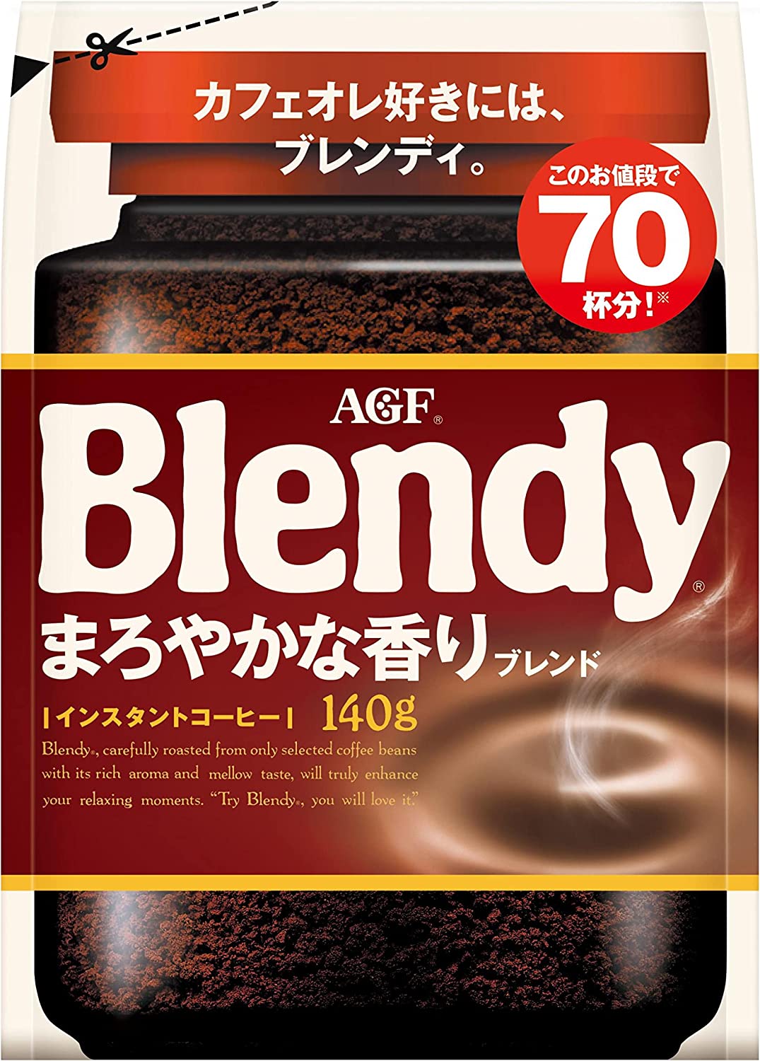 味之素AGF Blendy Ajinomoto Agf Blendy Maroyaka香水混合袋140克