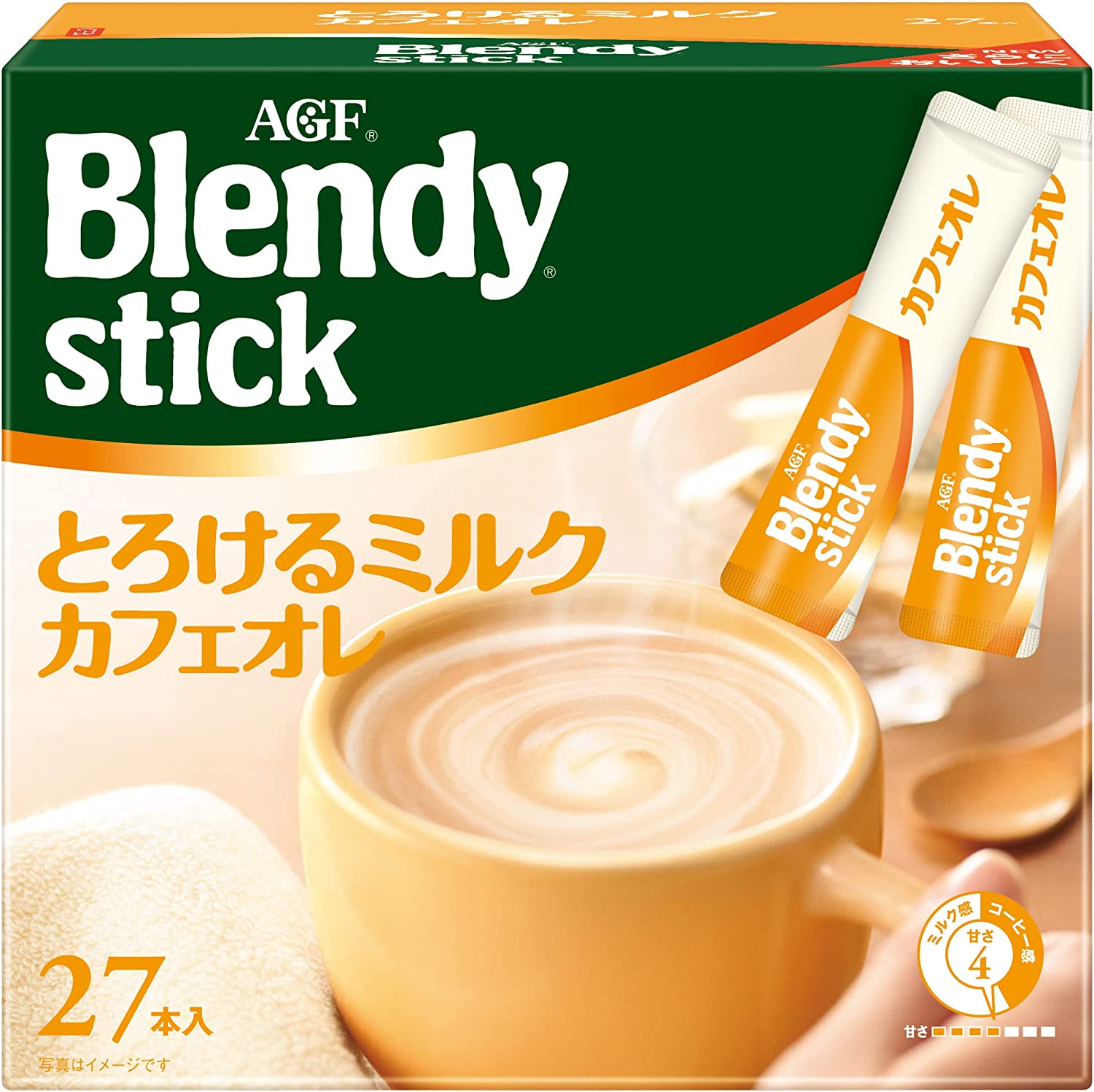 味之素AGF Blendy Ajinomoto Agf Brendy Stick融化牛奶咖啡廳27件