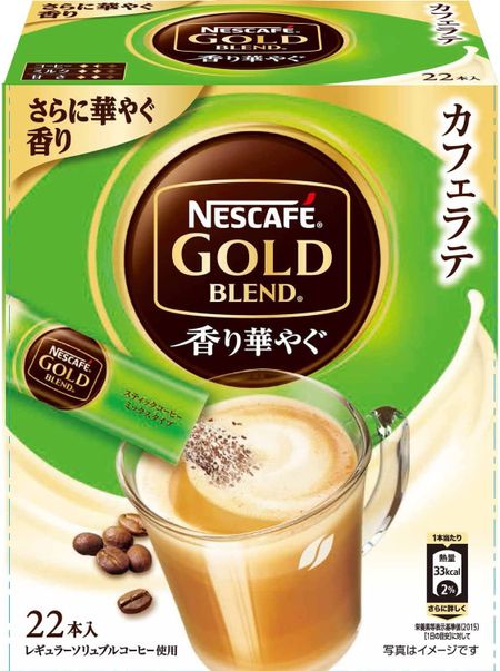 Nestle Japan Nescafe Gold Blend Fragrance Glossy Cafe Late Stick Coffee 22 pieces
