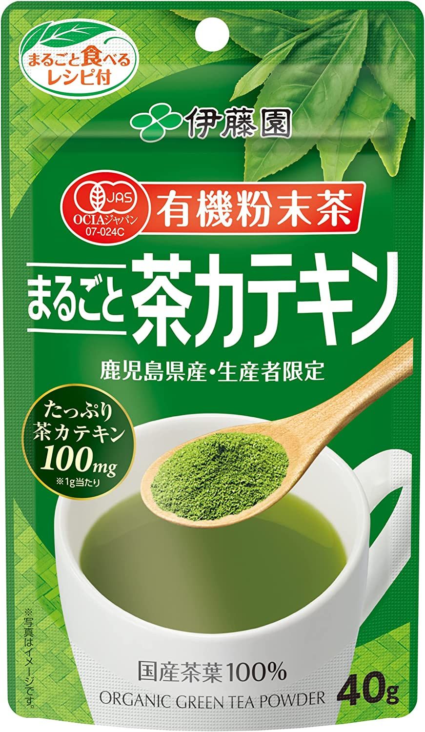 Itoen有机粉末茶Marugoto茶儿茶素40克