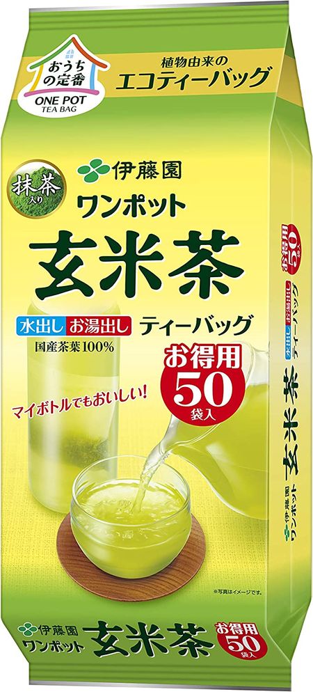 伊藤園 ワンポットエコティーバッグ 抹茶入り玄米茶 50袋