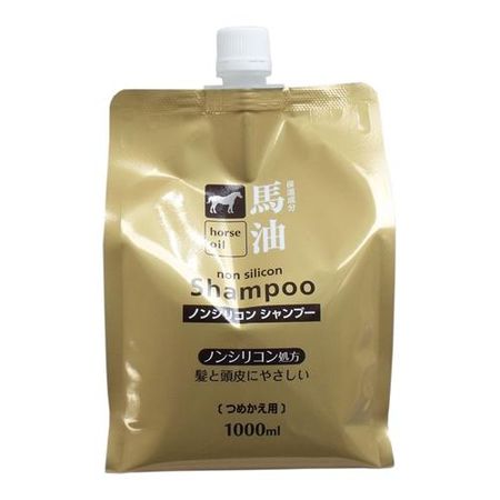 熊野油马油无硅油洗发水 1000mL（补充装）