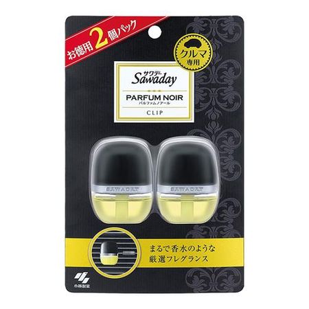 Sawaday Car Clip Parfum Noir 6mL (x2 Pack)