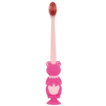 U Company pitatto Kero Kero Frog Toothbrush with Suction Cup and Cap