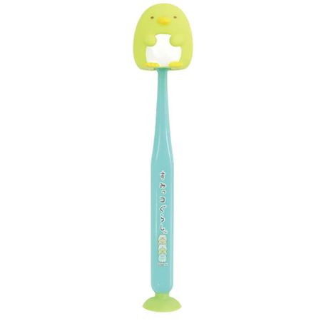 U Company Sumikko Gurashi Mascot Toothbrush with Suction Cup and Cap Penguin