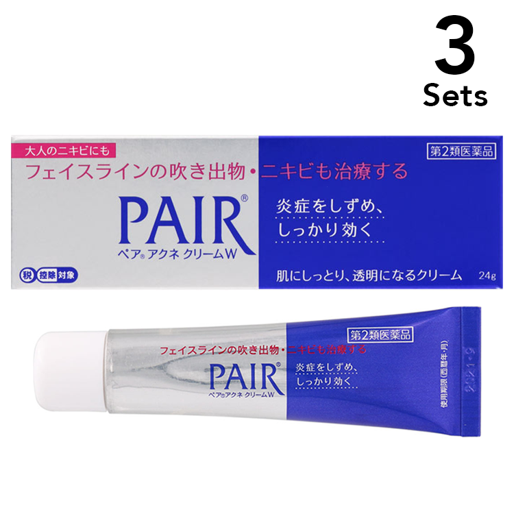 【3入組】 獅王 PAIR ACNE 痘痘藥膏W 24g【第2類醫藥品】