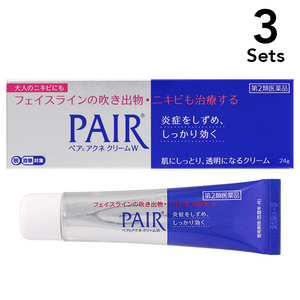 【Set of 3】 [Class 2 pharmaceuticals] Pair Acne cream w 24g Single item