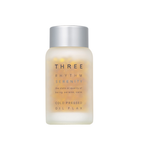 THREE Rhythm Serenity Cold Pressed Oil Flax / 180 tablets 100% plant-derived