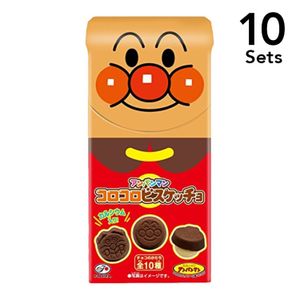 【10個セット】34gアンパンマンコロコロビスケッチョ