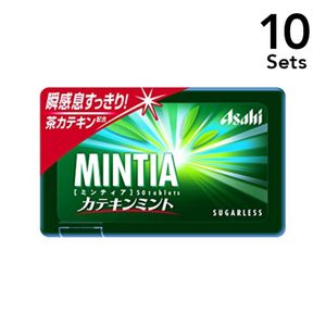 【Set of 10】 Asahi Mintia Catechin Mint