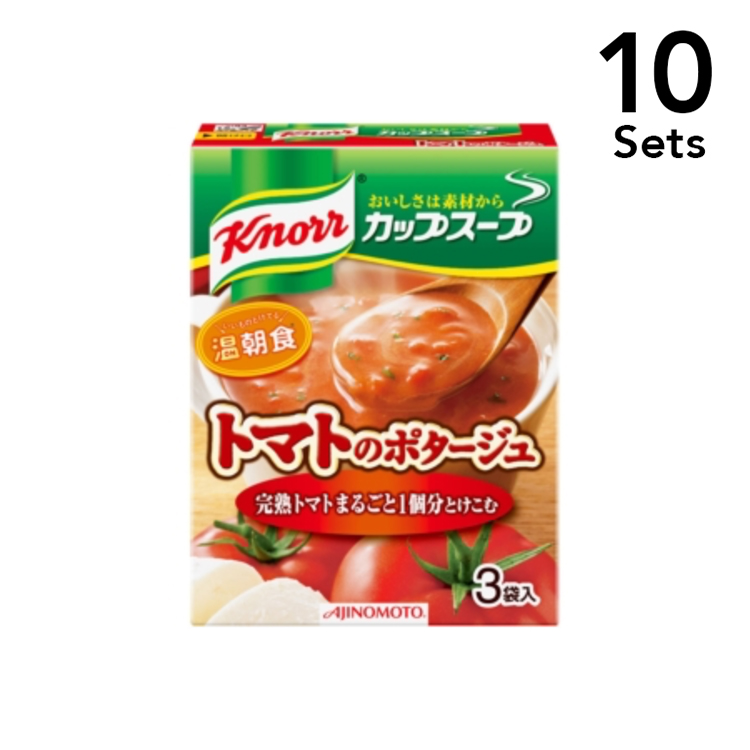 AJINOMOTO 【10入組】Knorr杯湯 完熟番茄濃湯（相當於1顆番茄）54.6g