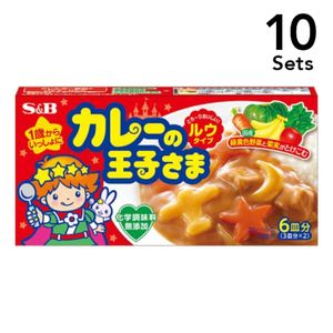 【10개 세트】S&B 카레의 왕자님 루 타입 80g