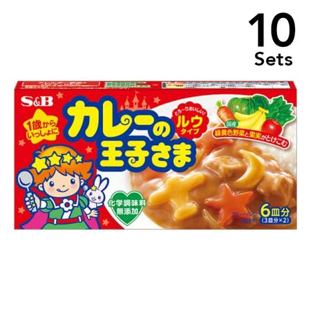 [Set of 10] S&B Prince of Curry Roux Type 80g