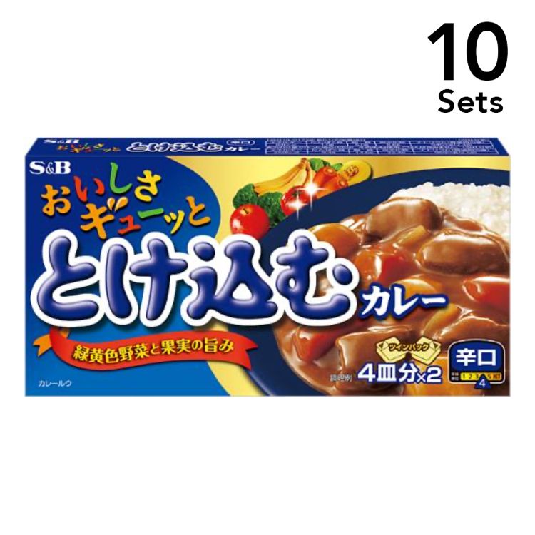 【10入組】 S＆B美味咖哩 辣口 240g