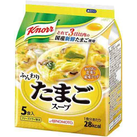 [ 10入組] 味之素家樂蓬鬆雞蛋湯 5 份 34g