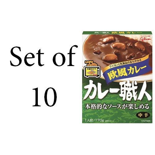 【10個セット】グリコ カレー職人 欧風カレー中辛