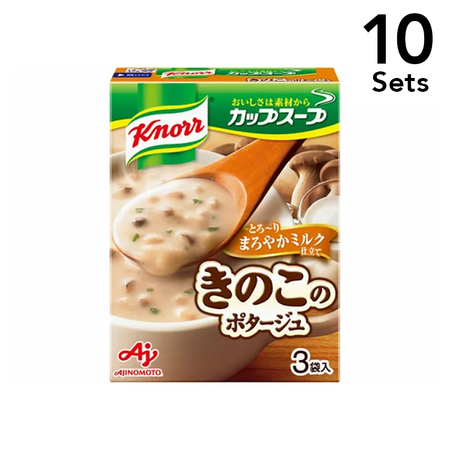 [Set of 10] Ajinomoto Knorr Milk-based Mushroom Potage, 3 bags
