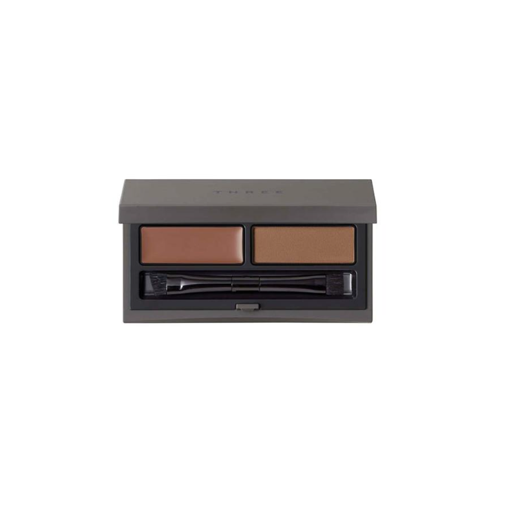 THREE 高效塑型雙色眉粉/色號：05 紅棕