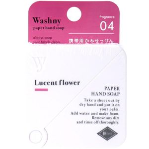 Wash Ney Paper Hand Soap Port Passive Kami Sekken Lucent Flower Fragrance