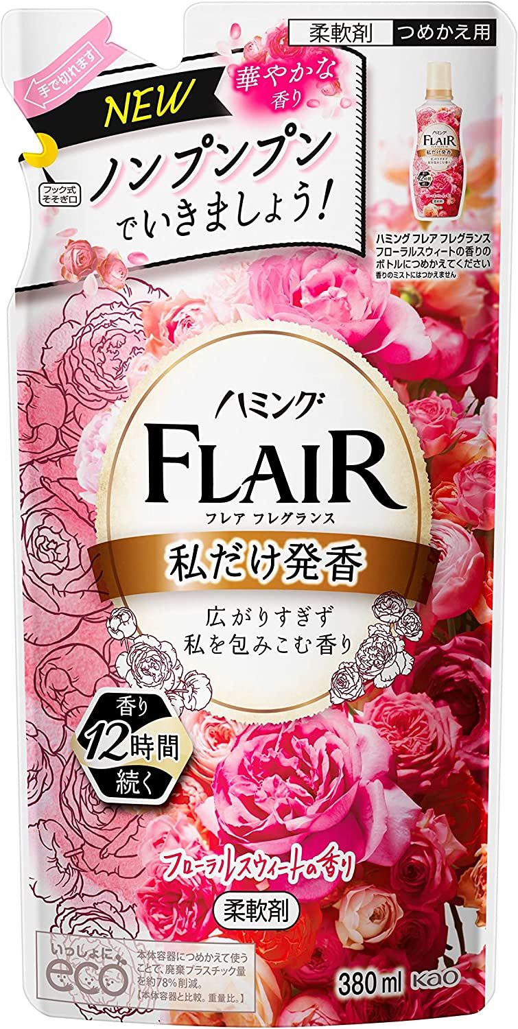 花王 Humming Flair Fragrance 花漾甜美香氛 補充包 380ml