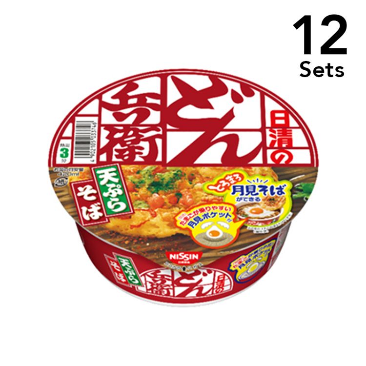 【Set of 12】Nissin Food Donbei Tempura Soba East Cup 101g