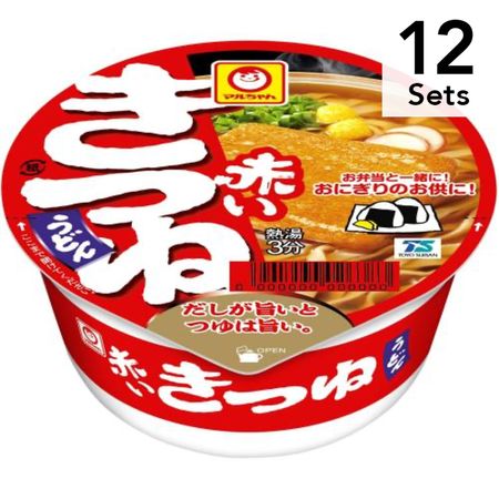 【12개 세트】마루짱 아카이키츠네 두유 우동 동부 컵 41g